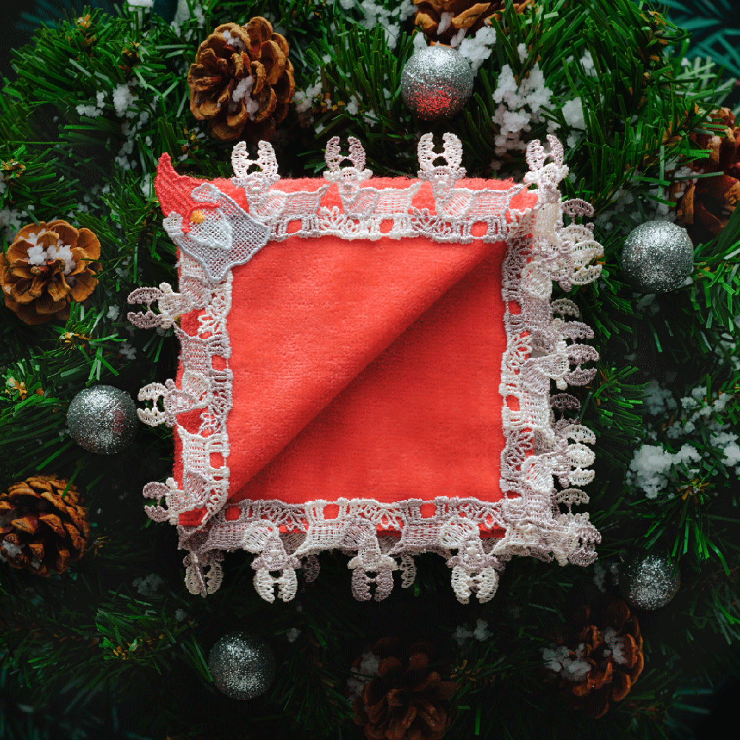 ★新品未使用★近澤レースハンカチシーズンタオルハンカチ冬の梟 & ラインダンス ☆新品未使用☆近澤レースハンカチシーズンタオルハンカチ冬の梟 & ライン